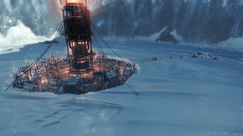 フロストパンク(Frostpunk) 横から見た画面