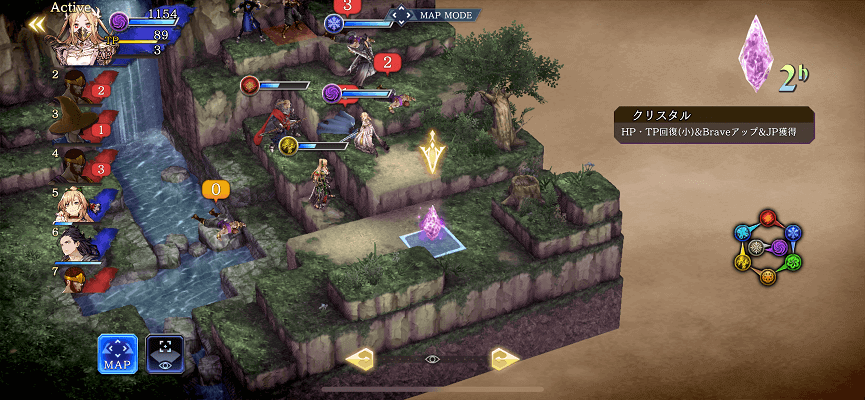 FFBE幻影戦争 戦闘画面